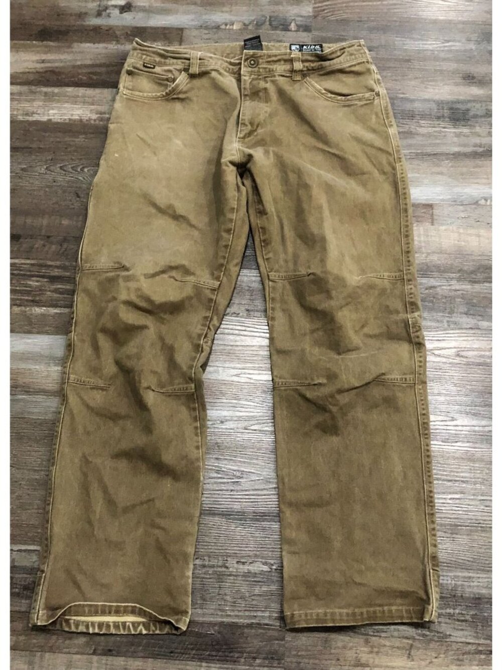 Kuhl Utility Canvas Pants Mens 36x30 Brown Patina Dye Ryder